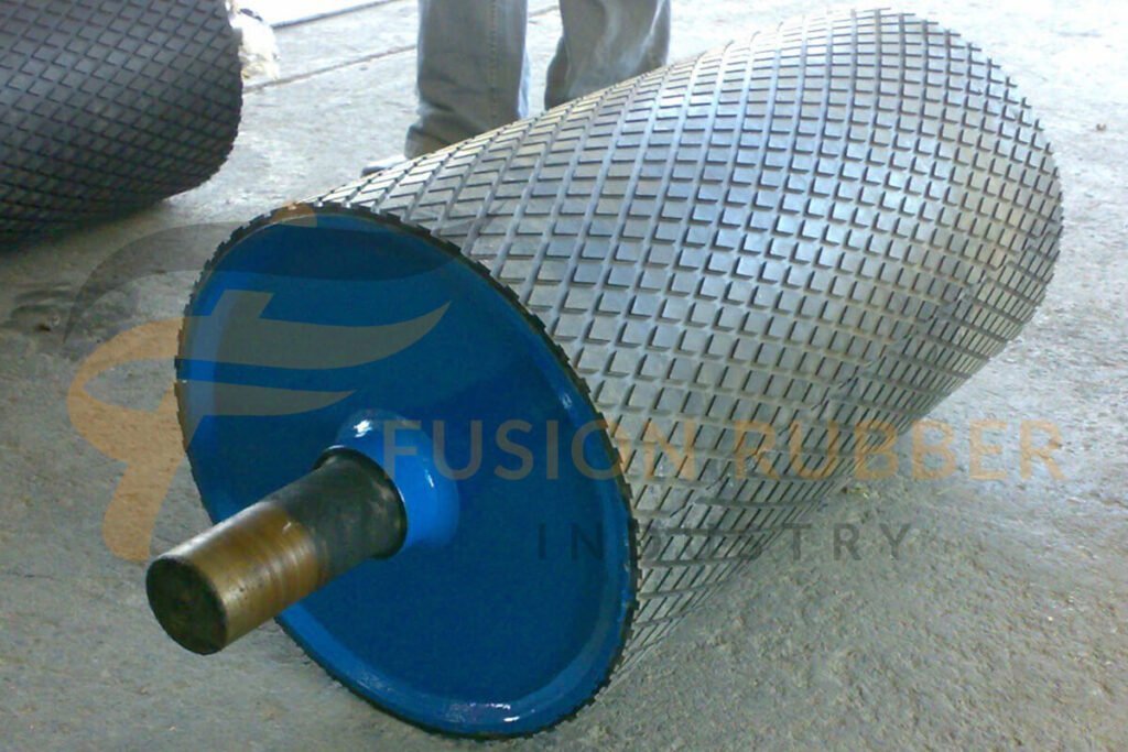 LAGGING OF CONVEYOR BELT PULLEY